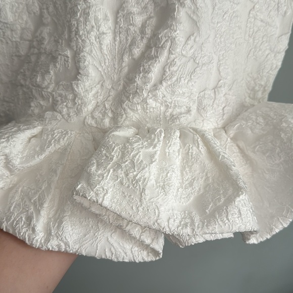 Lulu's White Ruffle Hem Dress - Picture 8 of 11